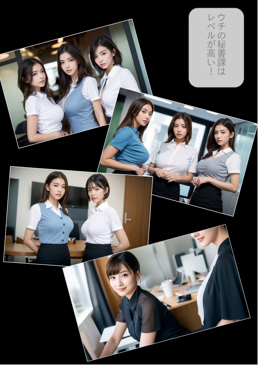 サンプル画像2:［ストーリー＋大量画像］美人揃いの秘書課は中出し性処理担当(顔面最強美双子（AI2Twins）) [d_453466]