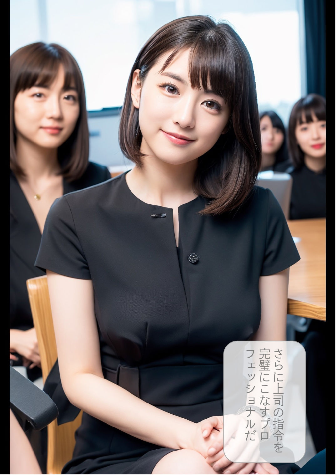 サンプル画像3:［ストーリー＋大量画像］美人揃いの秘書課は中出し性処理担当(顔面最強美双子（AI2Twins）) [d_453466]