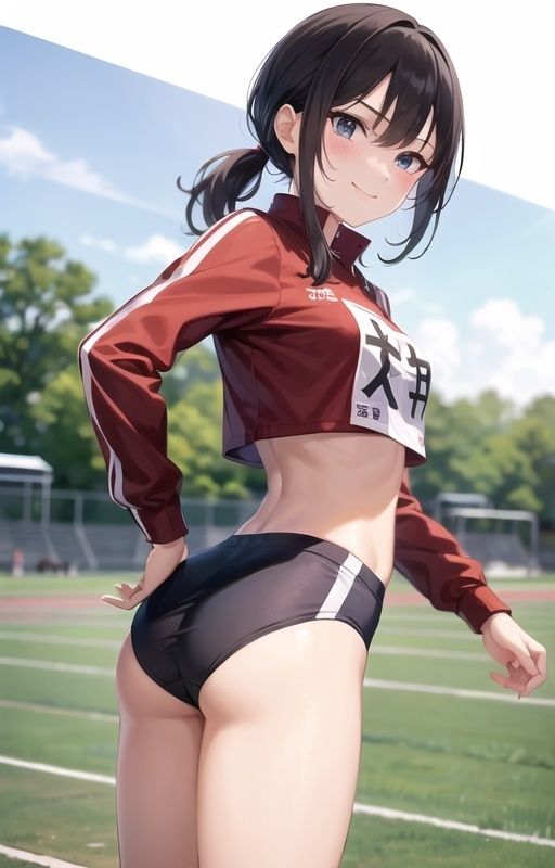 サンプル画像6:汗だく陸上娘のビショ濡れエッチ – 媚薬で感度MAX！突きまくって絶頂アクメ！(ai生成で中出し天国) [d_453556]