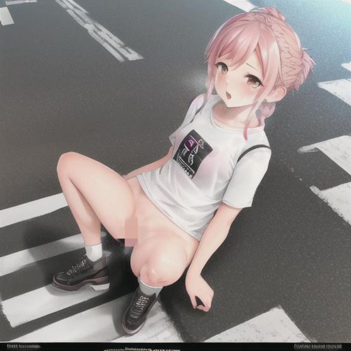 サンプル画像1:編み込みピンク髪ちゃんのどこでも露出！！(まんまんちん) [d_453722]