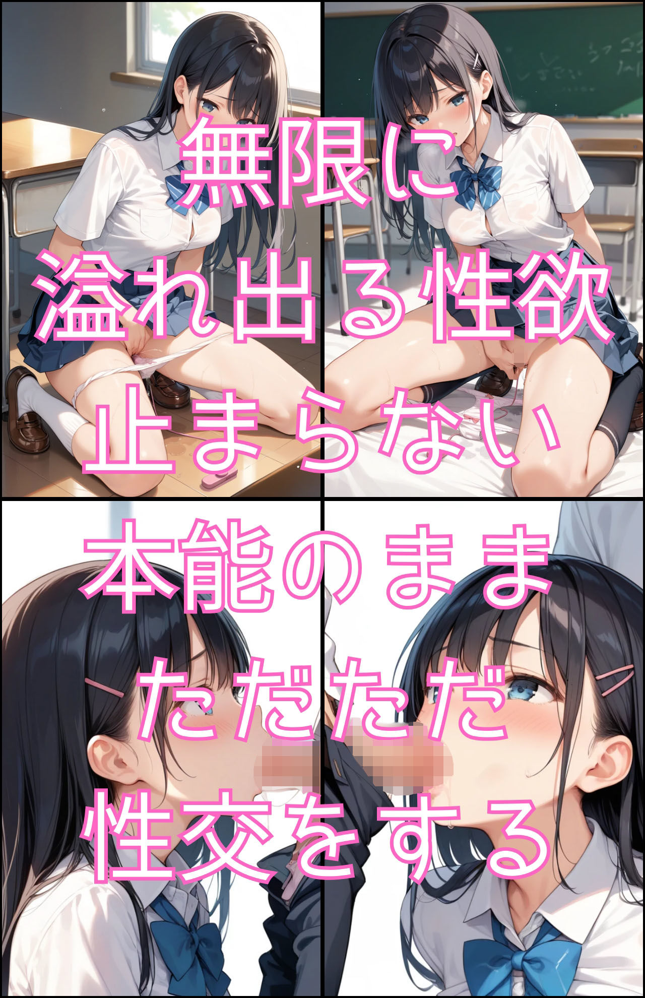 サンプル画像6:「発情期女子校生みう」JK制服で常に着衣性交！(カワイイ法人SJMアニメ) [d_453740]