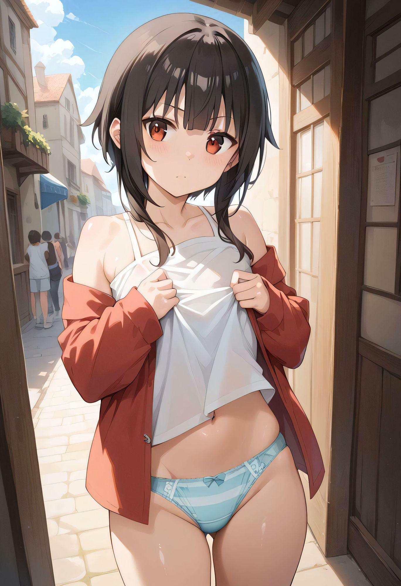 サンプル画像2:少女の勇気(つるぺた戦士) [d_453818]