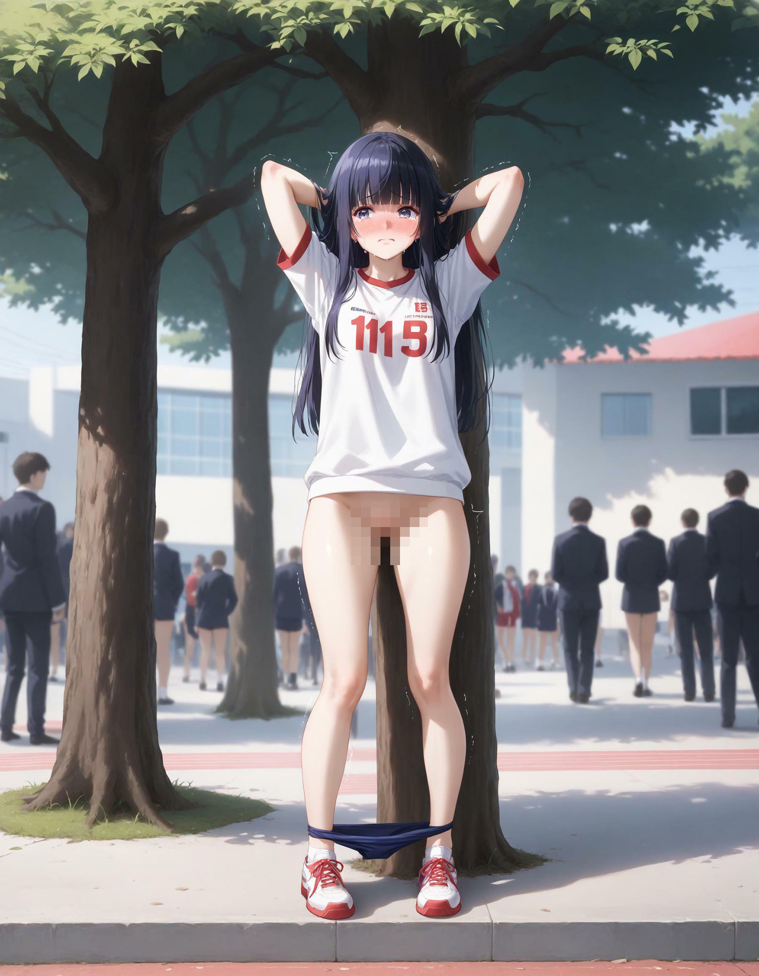 サンプル画像1:死ぬほど恥ずかしい思いをする女の子集(AIイラスト屋ふたば) [d_453843]