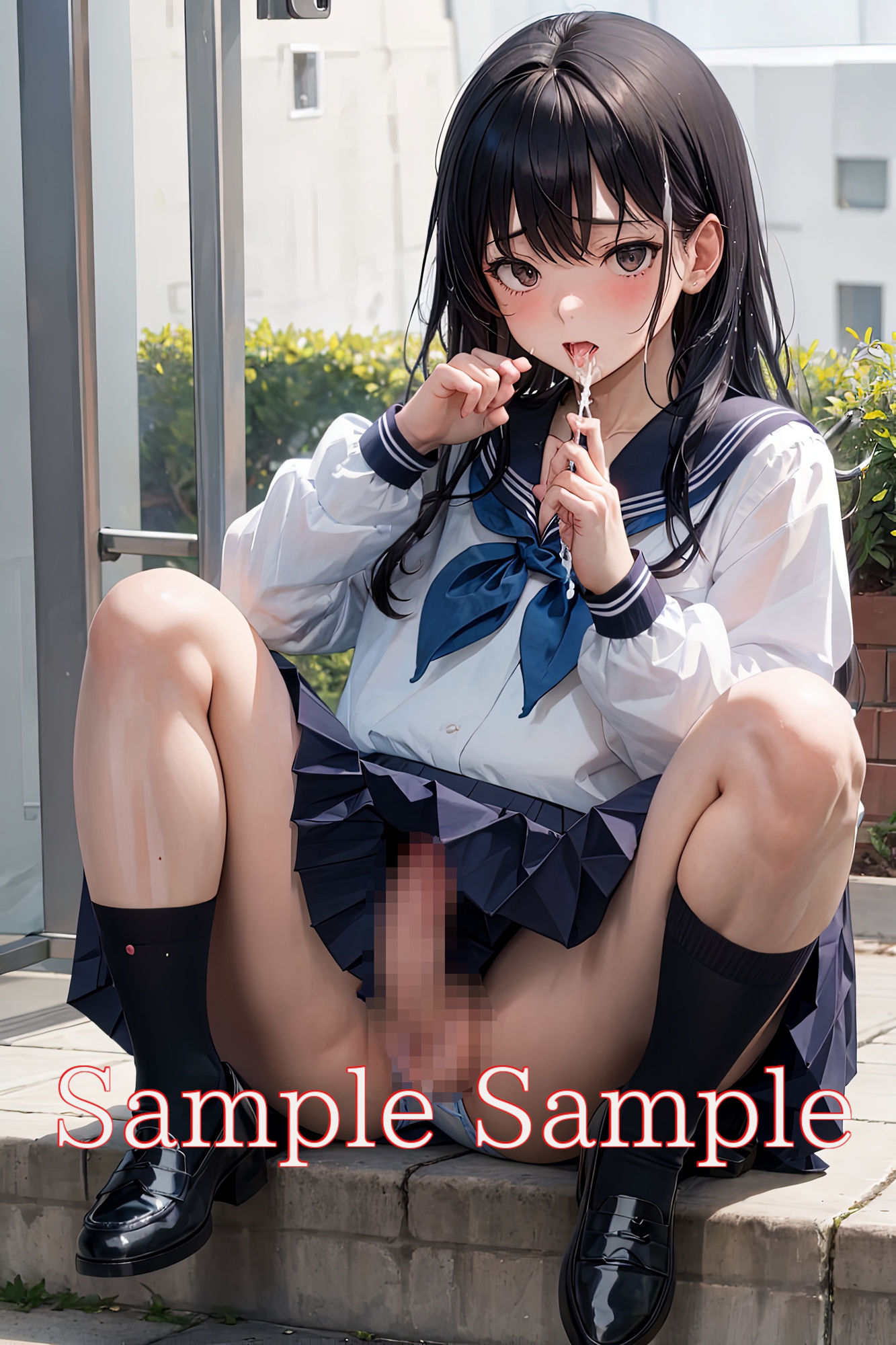 サンプル画像5:ふたなりパンチラノーパン制服少女(味噌ごぼう) [d_453846]