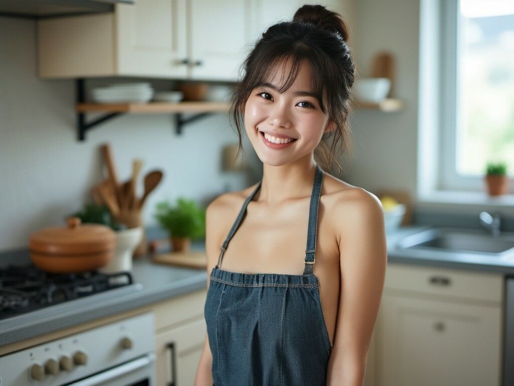 サンプル画像3:裸エプロン(もう限界) [d_453873]