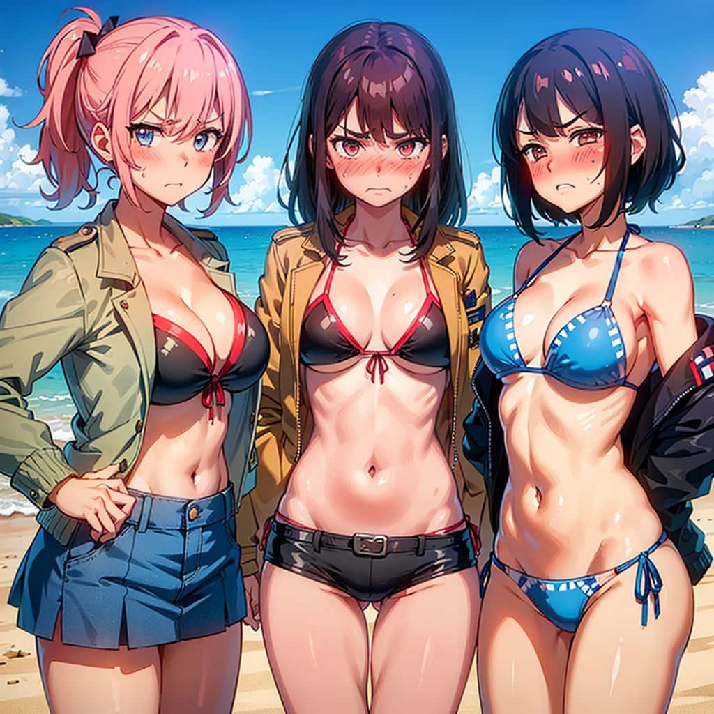 サンプル画像2:ビーチポリス「上からの命令ですから」(プラス) [d_453887]