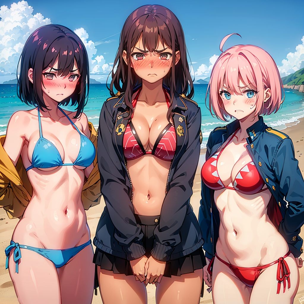 サンプル画像3:ビーチポリス「上からの命令ですから」(プラス) [d_453887]