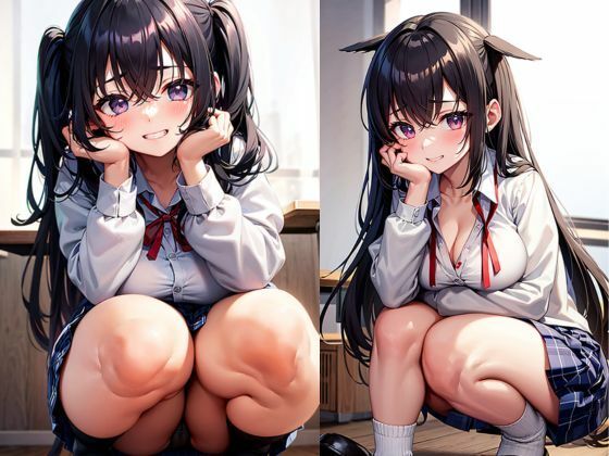 サンプル画像5:大胆なポーズで迫ってくる淫乱女生徒(灼熱の絶対零度) [d_453916]