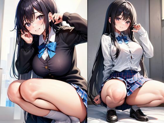 サンプル画像6:大胆なポーズで迫ってくる淫乱女生徒(灼熱の絶対零度) [d_453916]