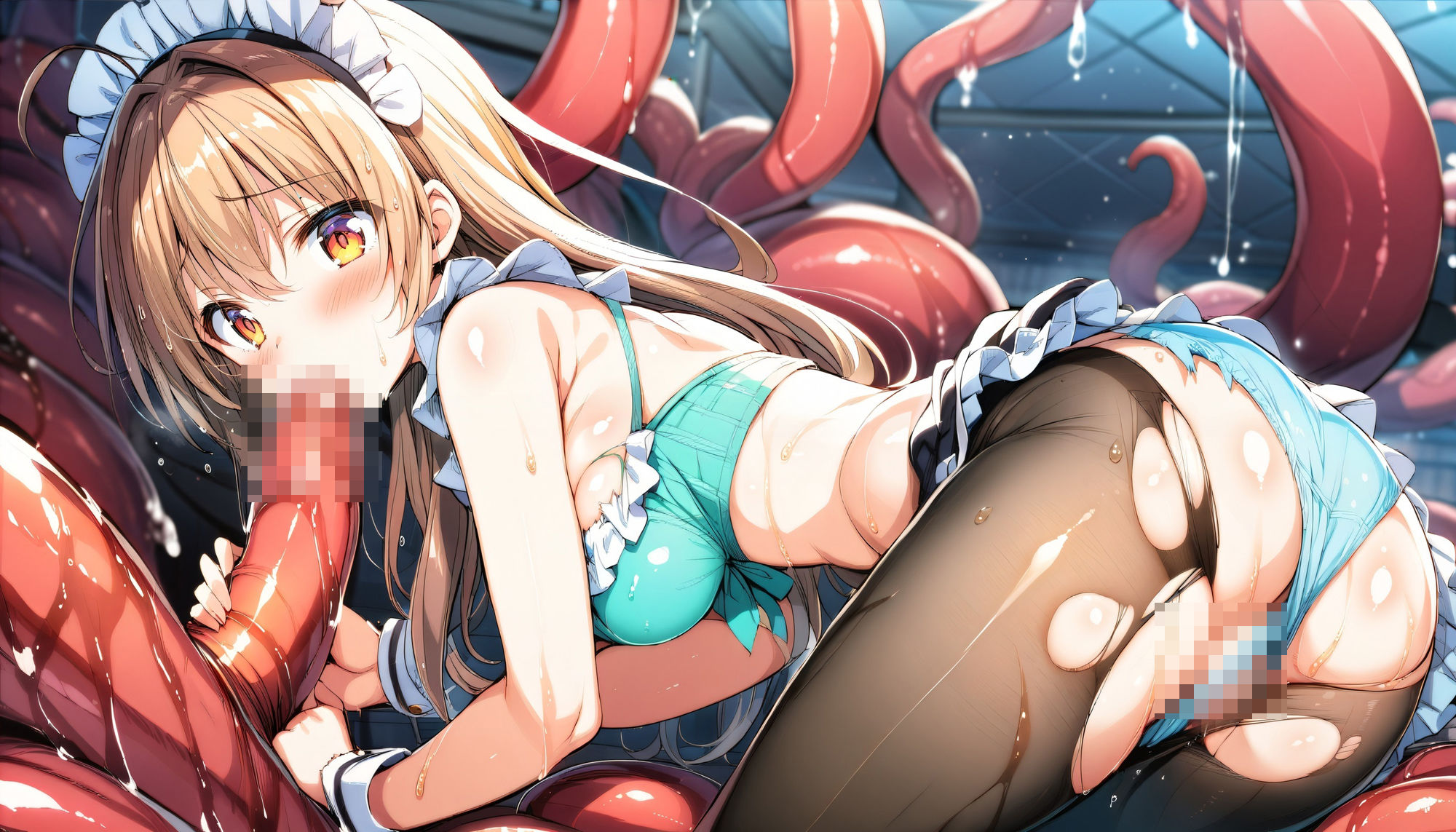 サンプル画像3:触手に囚われた少女達 〜メイド編〜 Vol.1(星のアトリエ) [d_453958]