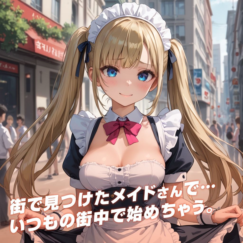 サンプル画像1:街のメイドさん(フワガールズ) [d_453964]