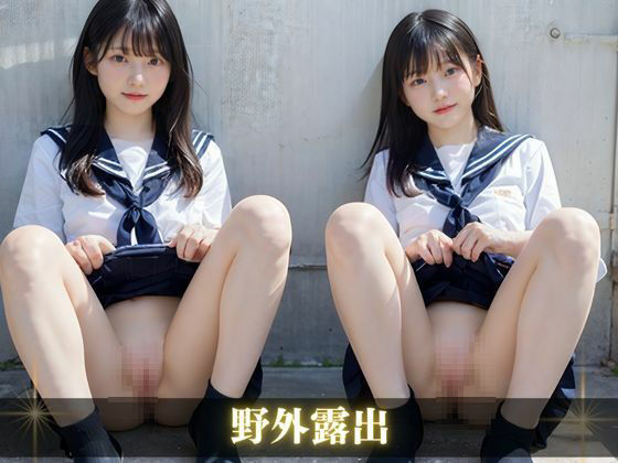 サンプル画像5:姉妹女子校生(AIしてる?) [d_453978]