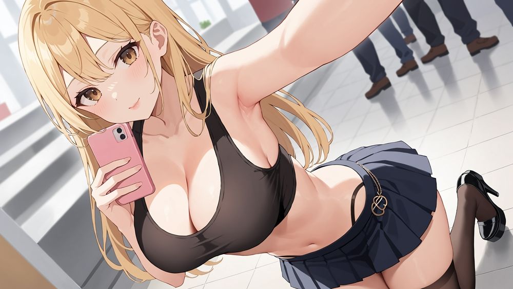 サンプル画像2:白ギャルビッチちゃんの日常(御一堂) [d_453999]