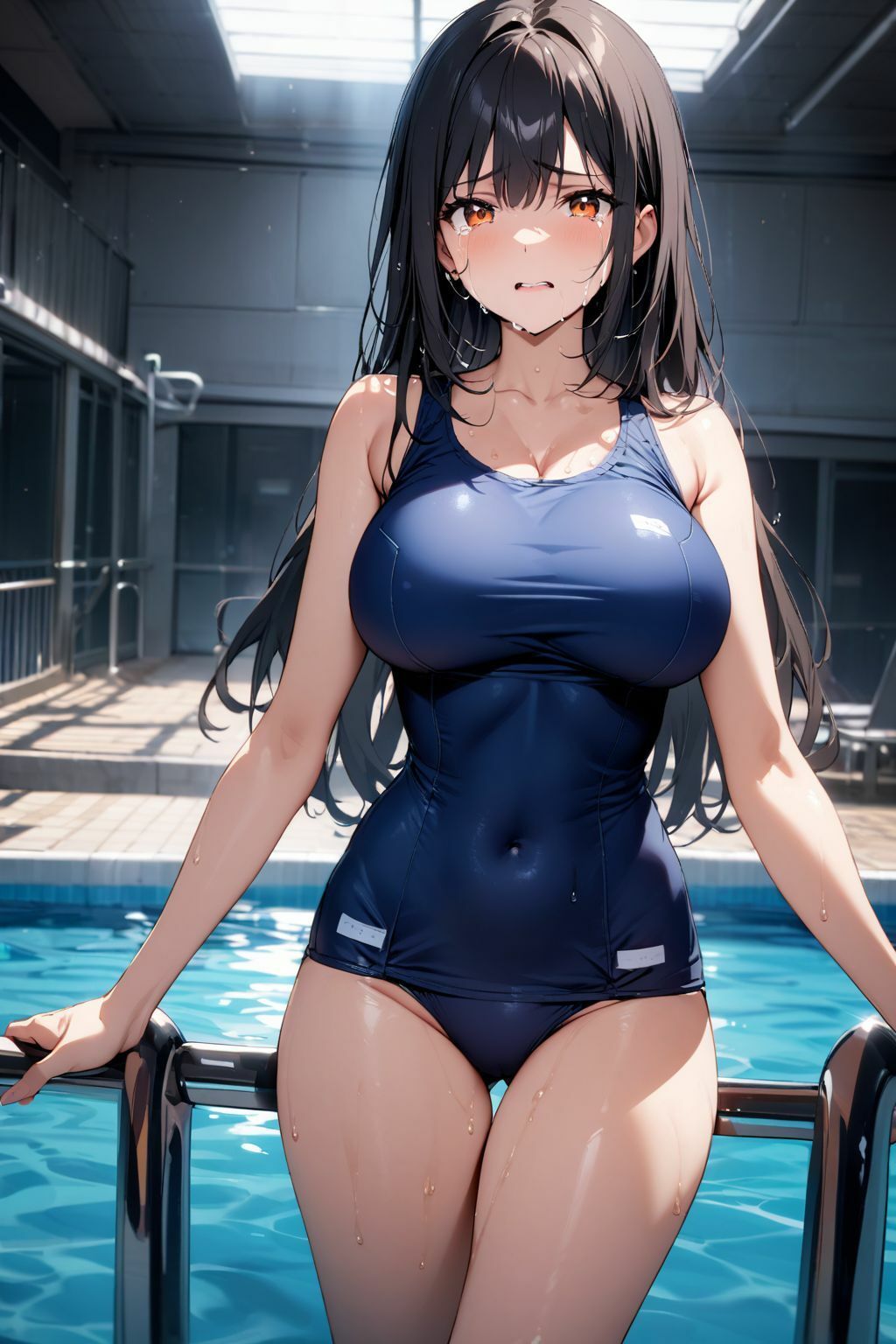 サンプル画像1:呑み込みの悪い巨乳水泳部員を緊縛セックスで中だし調教した件(chappy) [d_454038]