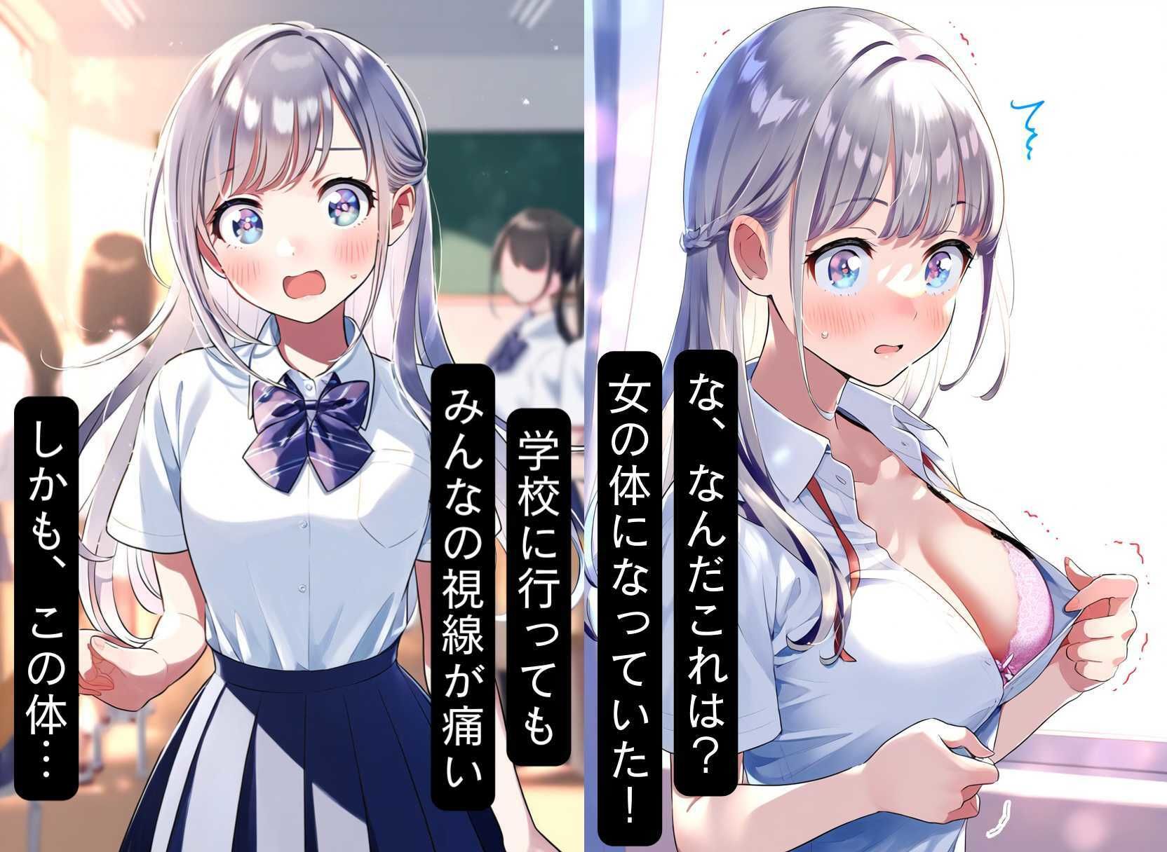 サンプル画像3:性転換！女体化したら性欲メス堕ち、パパ活おじさんとTSセックス(シコリの森) [d_454115]