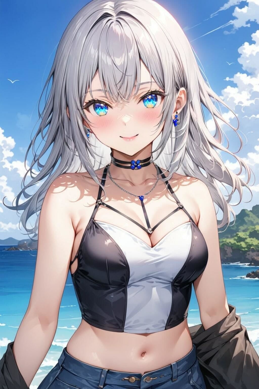 サンプル画像1:「時々ボソッとロシア語でデレる隣のアーリャさん」アリサ・ミハイロヴナ・九条水着写真集（全16種類234枚）(人の海) [d_454140]