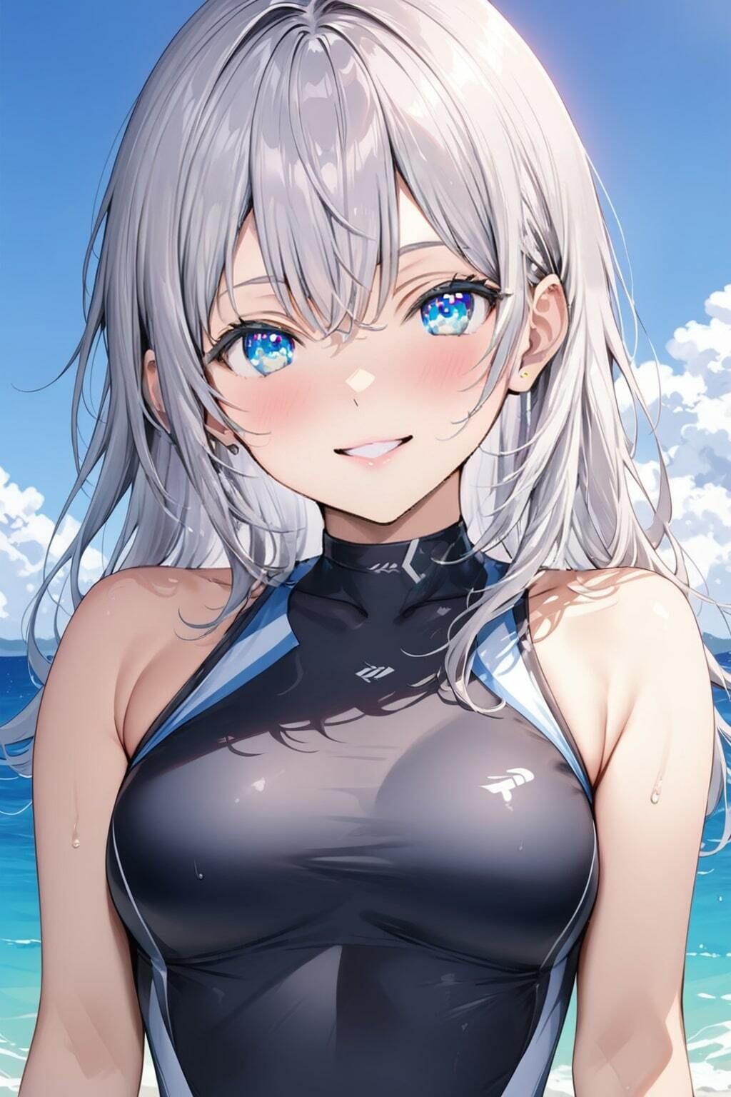 サンプル画像3:「時々ボソッとロシア語でデレる隣のアーリャさん」アリサ・ミハイロヴナ・九条水着写真集（全16種類234枚）(人の海) [d_454140]