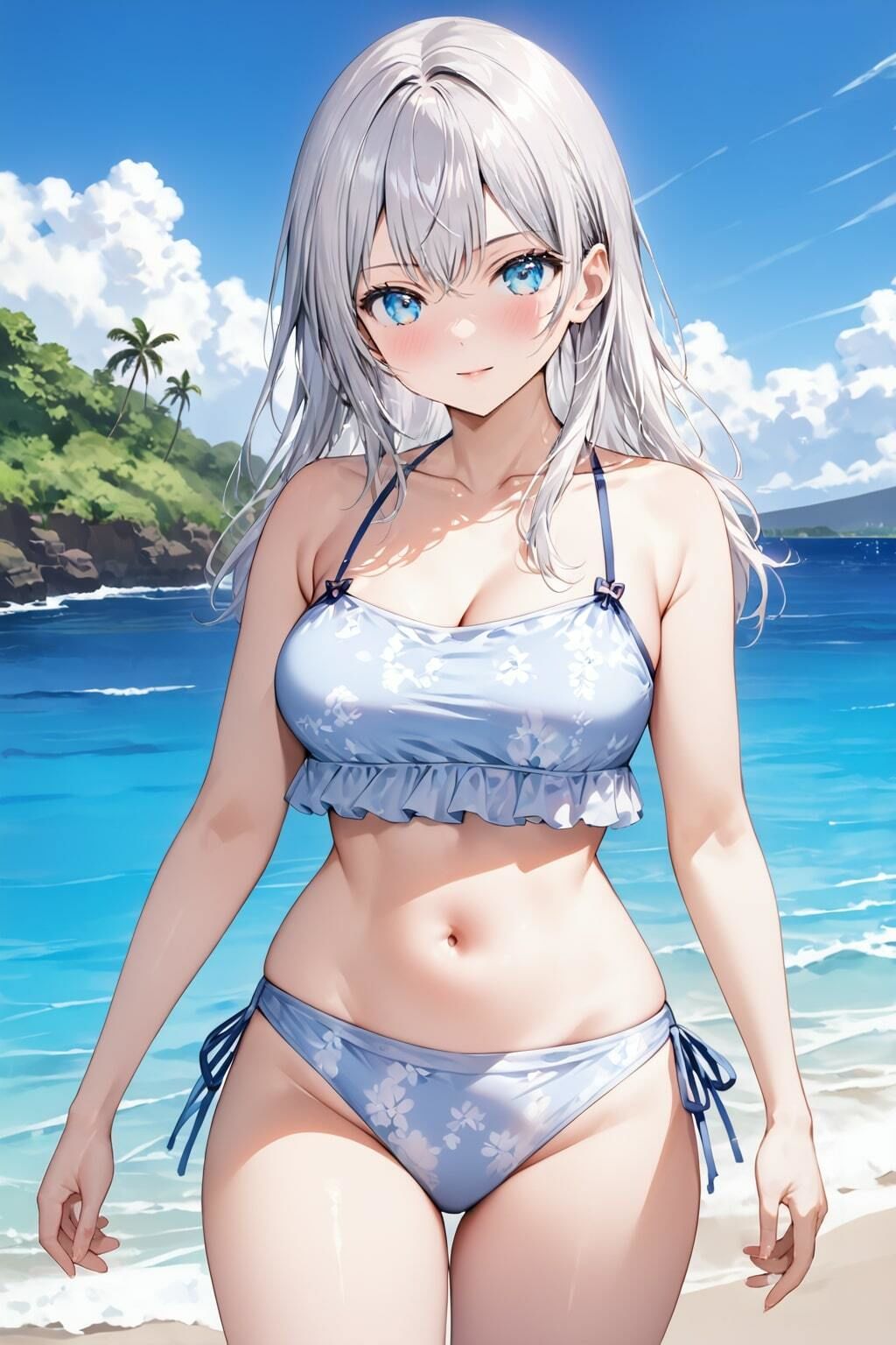 サンプル画像4:「時々ボソッとロシア語でデレる隣のアーリャさん」アリサ・ミハイロヴナ・九条水着写真集（全16種類234枚）(人の海) [d_454140]