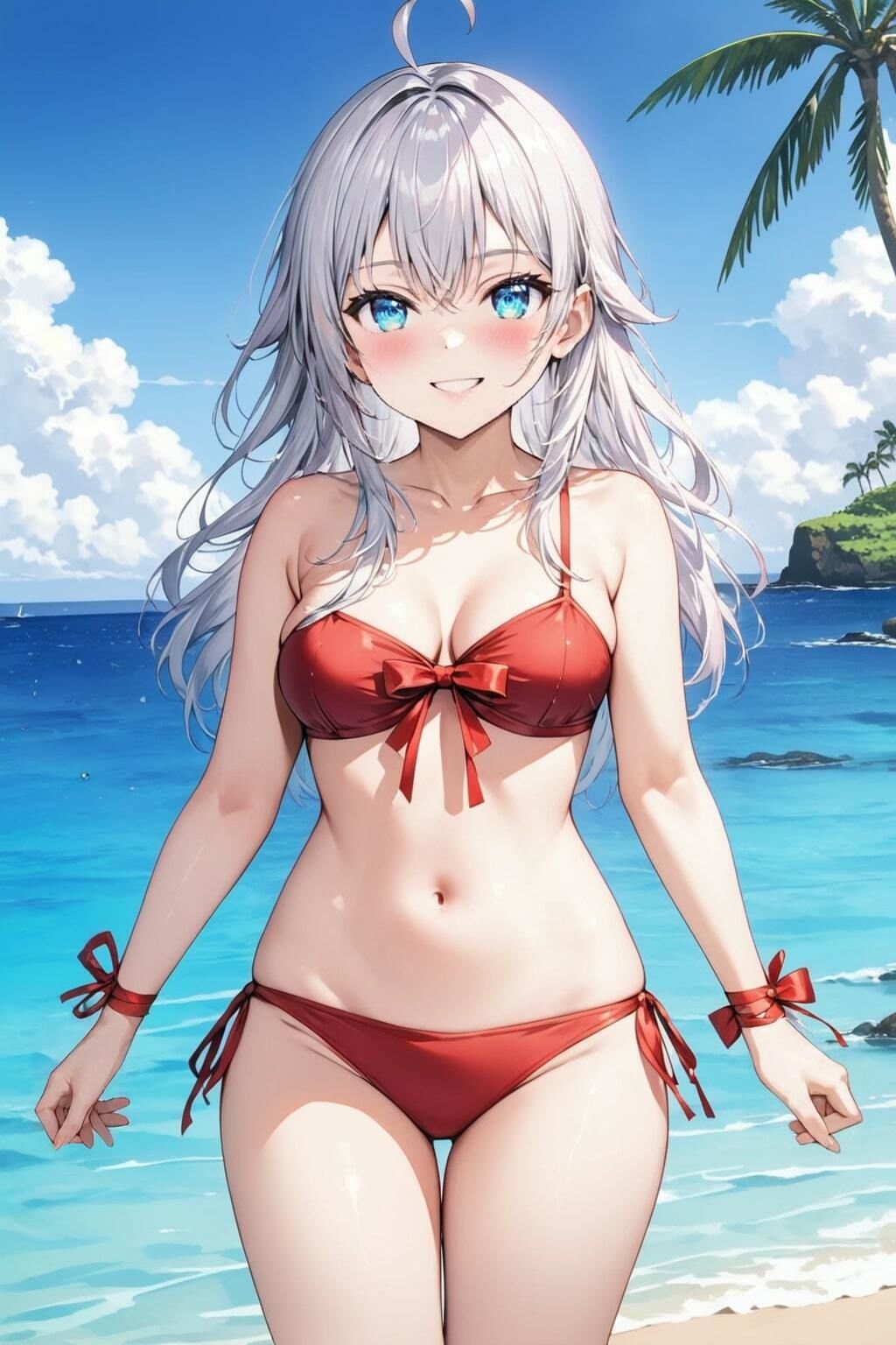 サンプル画像6:「時々ボソッとロシア語でデレる隣のアーリャさん」アリサ・ミハイロヴナ・九条水着写真集（全16種類234枚）(人の海) [d_454140]