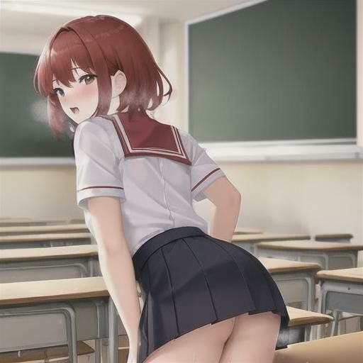 サンプル画像5:赤髪ショートレイヤーちゃんのどこでも露出！！(まんまんちん) [d_454143]