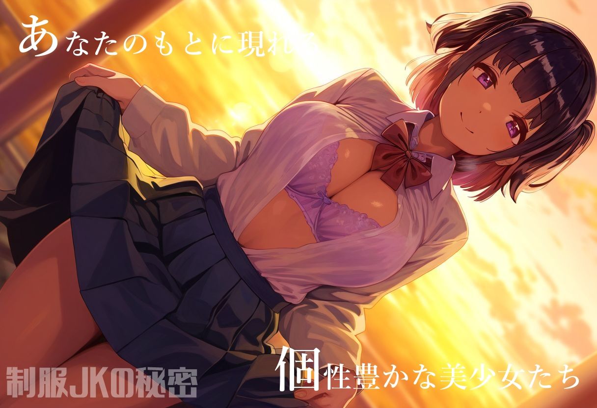 サンプル画像1:制服JKの秘密〜キミの精子、こってりしぼり取っちゃうぞ5〜(青天の霹靂) [d_454168]