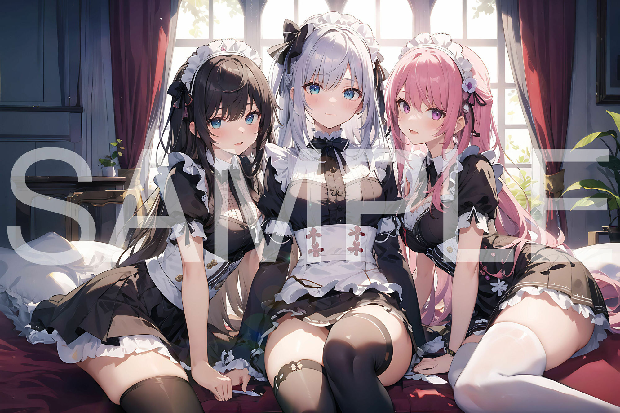 サンプル画像1:メイド×ハーレム(aiもちち) [d_454269]