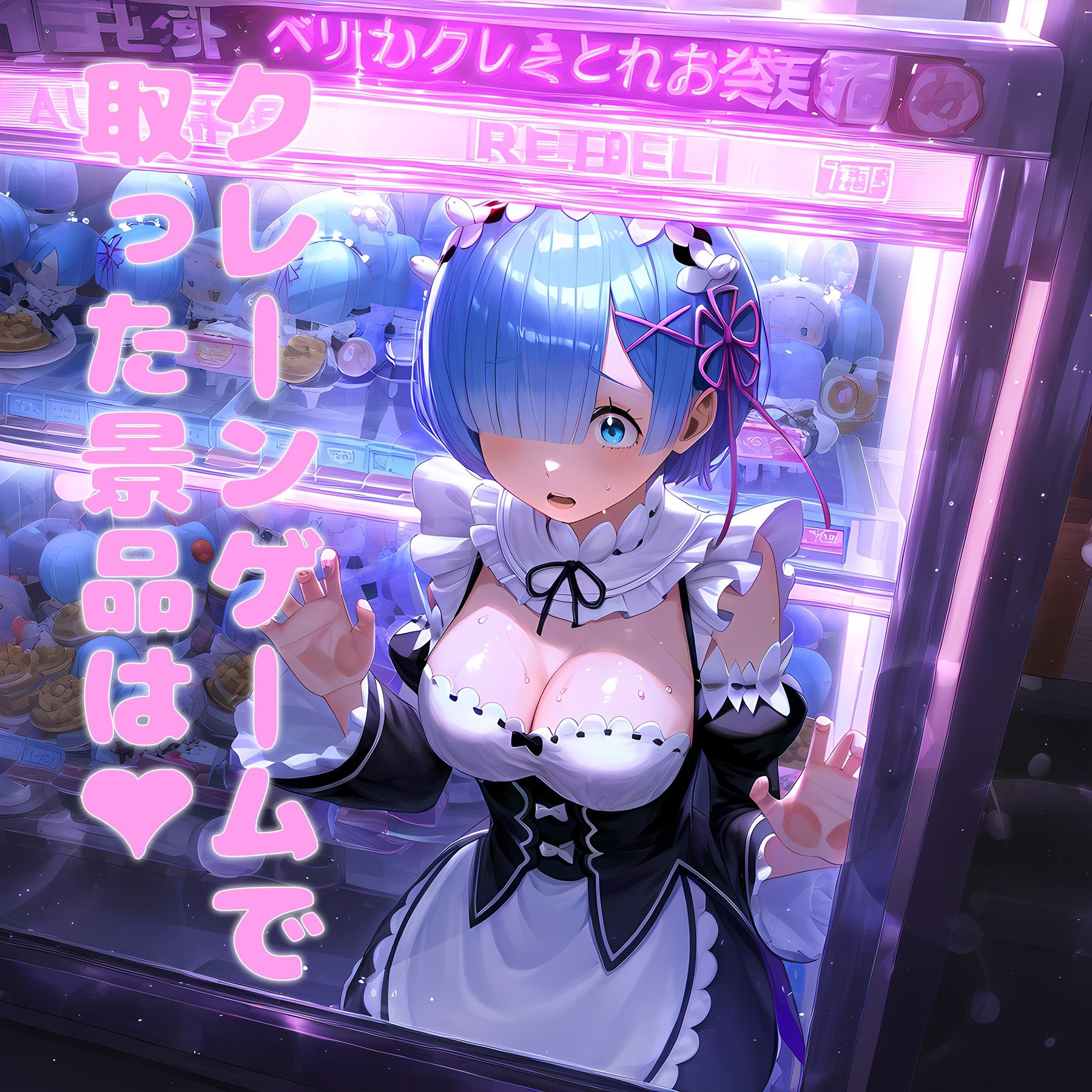 サンプル画像1:クレーンゲームで異世界の女を獲得する(まちょびん) [d_454271]