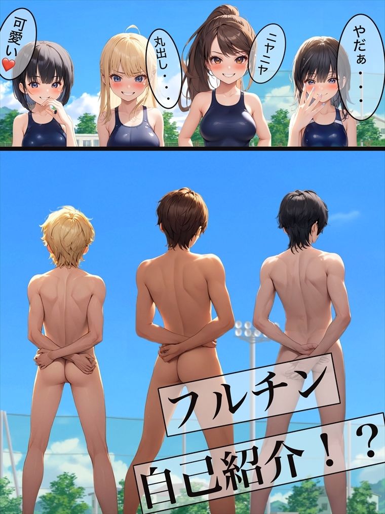 サンプル画像1:フルチン自己紹介！？(もっちもちのとりもち) [d_454281]