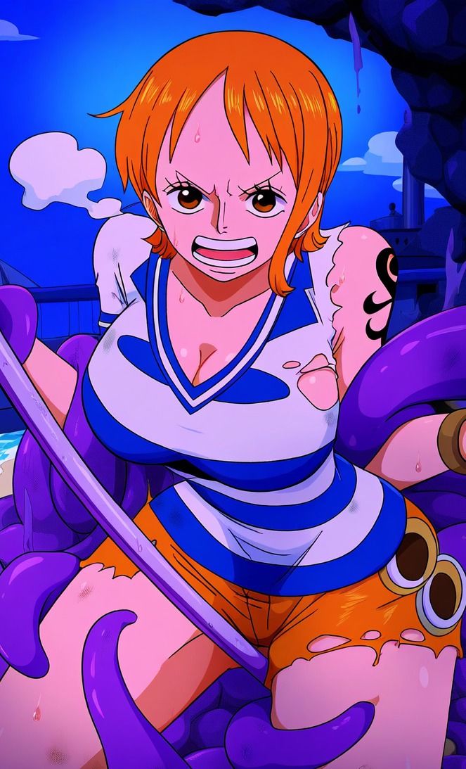 サンプル画像2:ナミ vs ぬるぬる触手(Nakki_触手・ヒロピン) [d_454375]