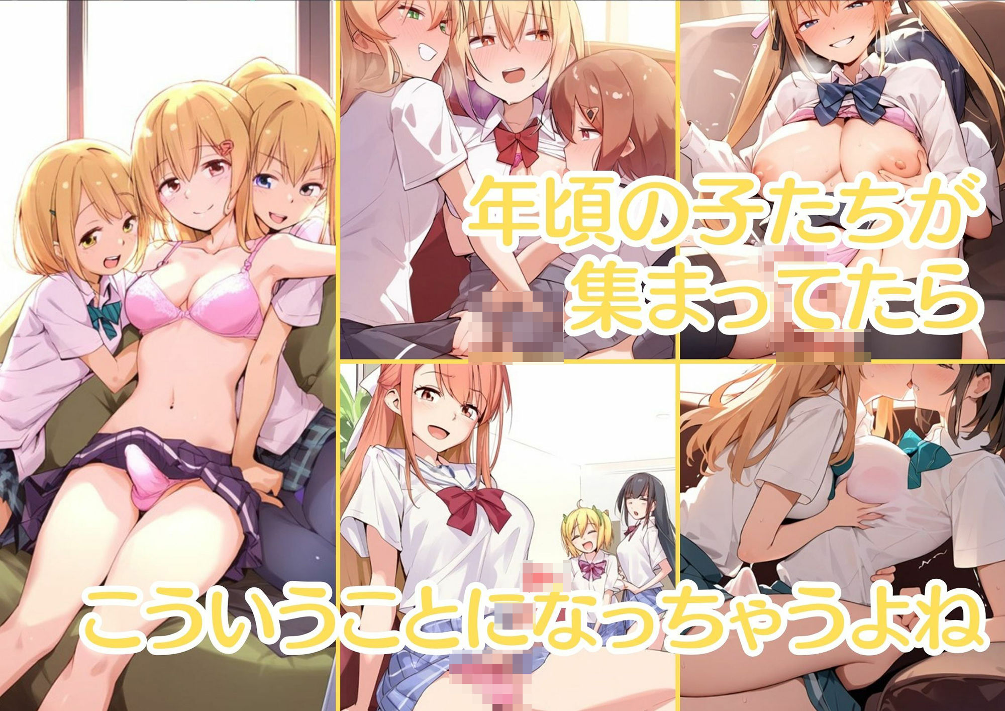 サンプル画像4:ふたなり女子寮はラブラブあまあま毎日エッチ！【毎朝コレ一本！思春期の青汁】生ハメ寮性活のぞいちゃう(AI欲イラスト屋さん：わんたんめん) [d_454389]