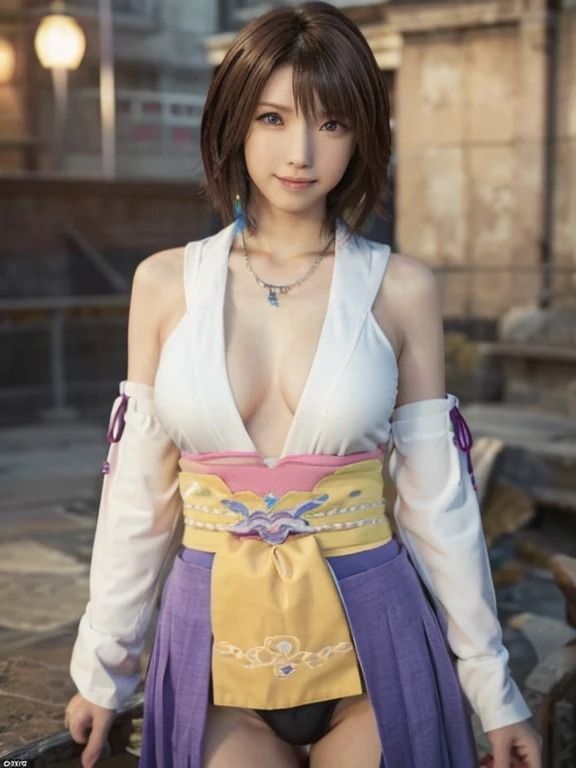 サンプル画像1:召喚士ユウナの輝き:コスプレ美女の幻想世界(夢幻出版2) [d_454444]