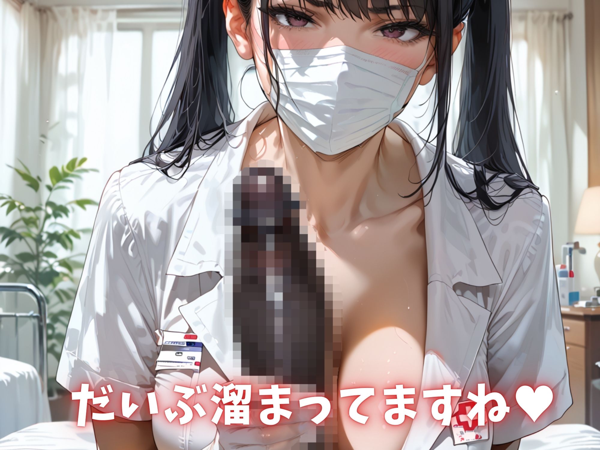 サンプル画像3:黒い巨砲 VS 爆乳ナース【250枚】(エログラ) [d_454584]