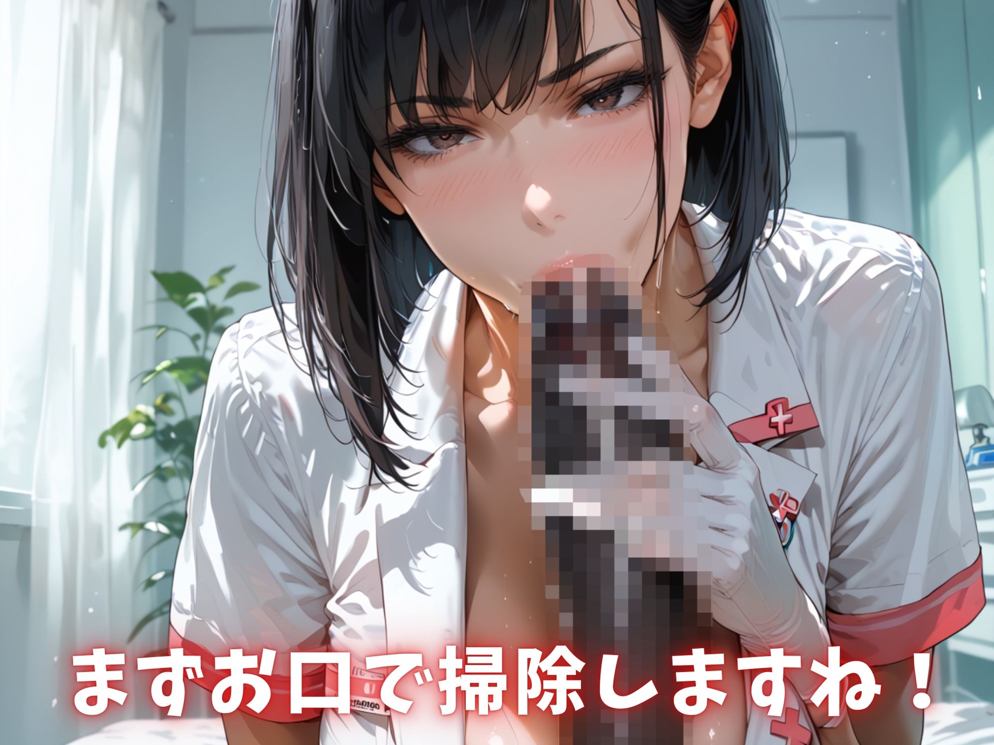 サンプル画像4:黒い巨砲 VS 爆乳ナース【250枚】(エログラ) [d_454584]