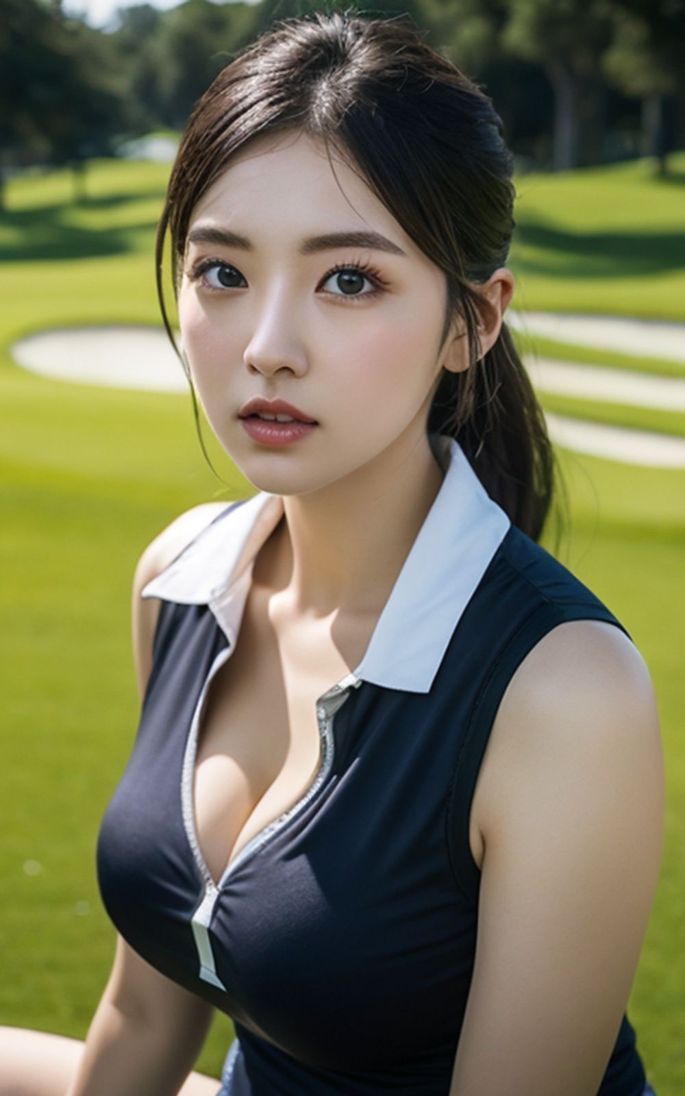 サンプル画像2:巨乳スポーツ美女【AIグラドル編集部vol.207】(AI美女出版) [d_454586]