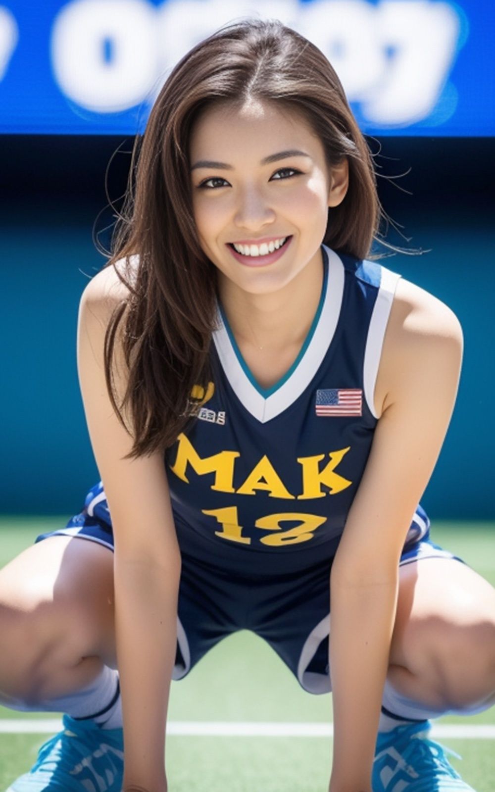 サンプル画像3:巨乳スポーツ美女【AIグラドル編集部vol.207】(AI美女出版) [d_454586]