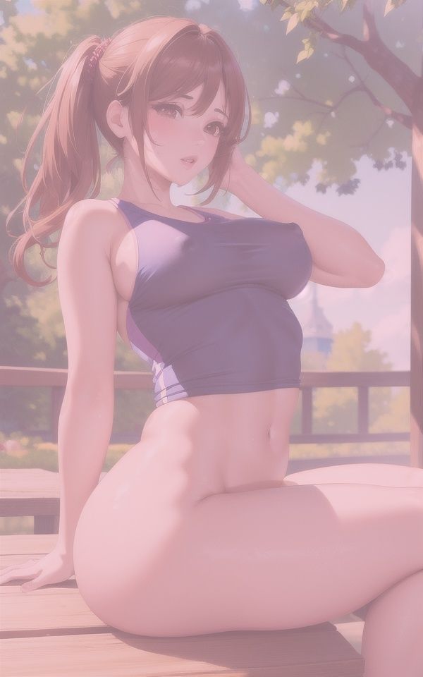 サンプル画像1:美女アスリート SEXY露出(癒しのAI美女) [d_454649]