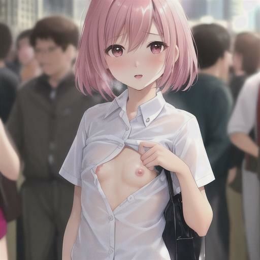 サンプル画像3:ピンク髪ショートレイヤーちゃんのどこでも露出！！(まんまんちん) [d_454652]