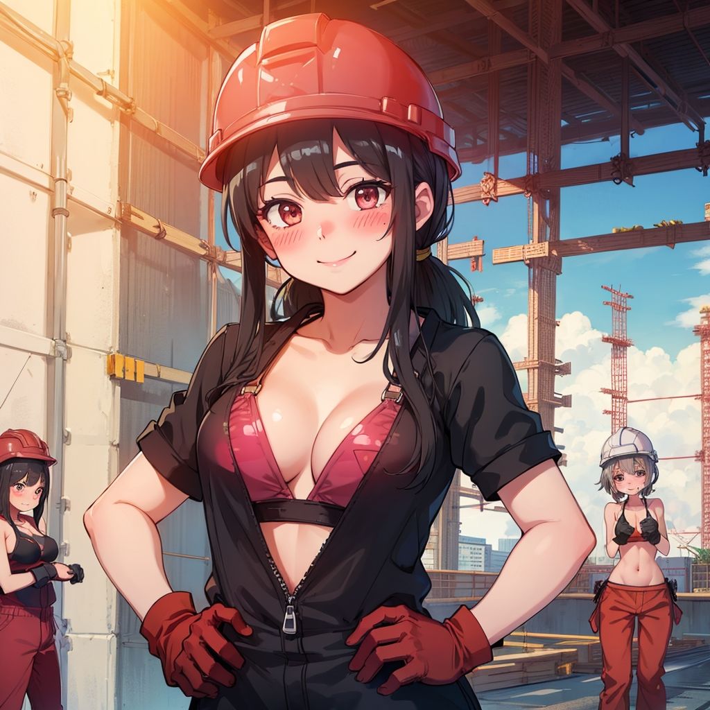 サンプル画像2:現場女子はビキニです「人手不足なもので…」(美) [d_454721]