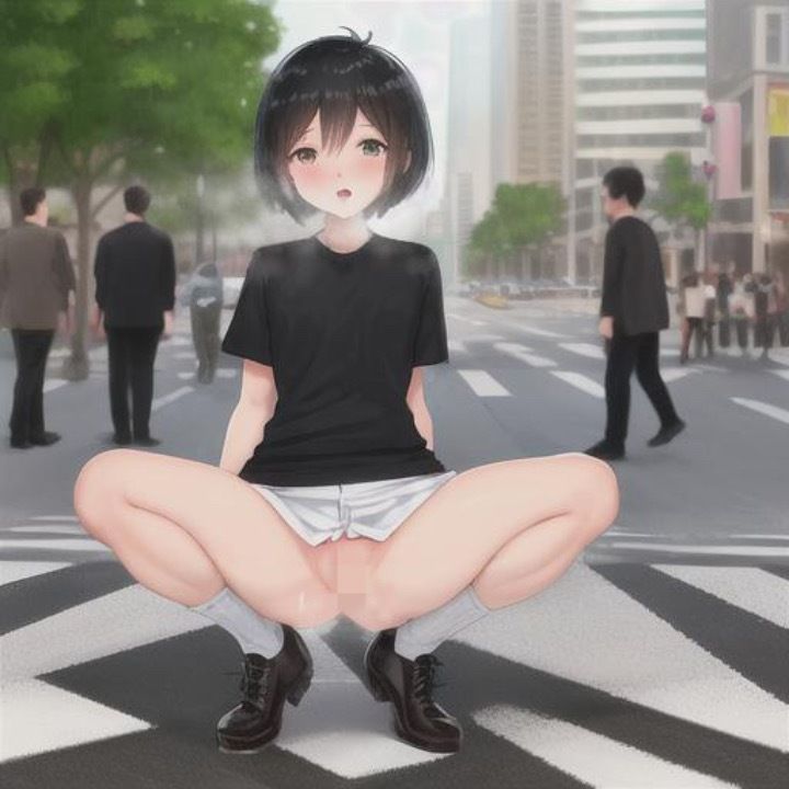 サンプル画像1:黒髪ショートちゃんのどこでも露出！！(まんまんちん) [d_454752]