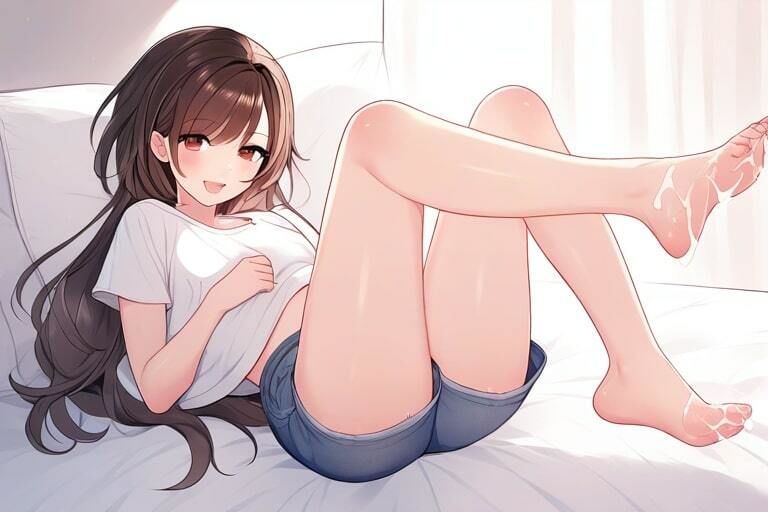 サンプル画像3:黒髪ショートカットの女の子の足コキ〜気持ちいいこといっぱい〜(晴耕雨読) [d_454807]