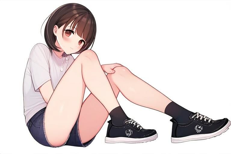 サンプル画像4:黒髪ショートカットの女の子の足コキ〜気持ちいいこといっぱい〜(晴耕雨読) [d_454807]