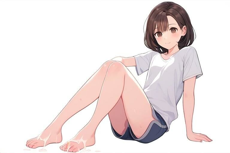 サンプル画像2:ホットパンツの足コキ彼女〜ちょっぴりSな後輩〜(晴耕雨読) [d_454809]