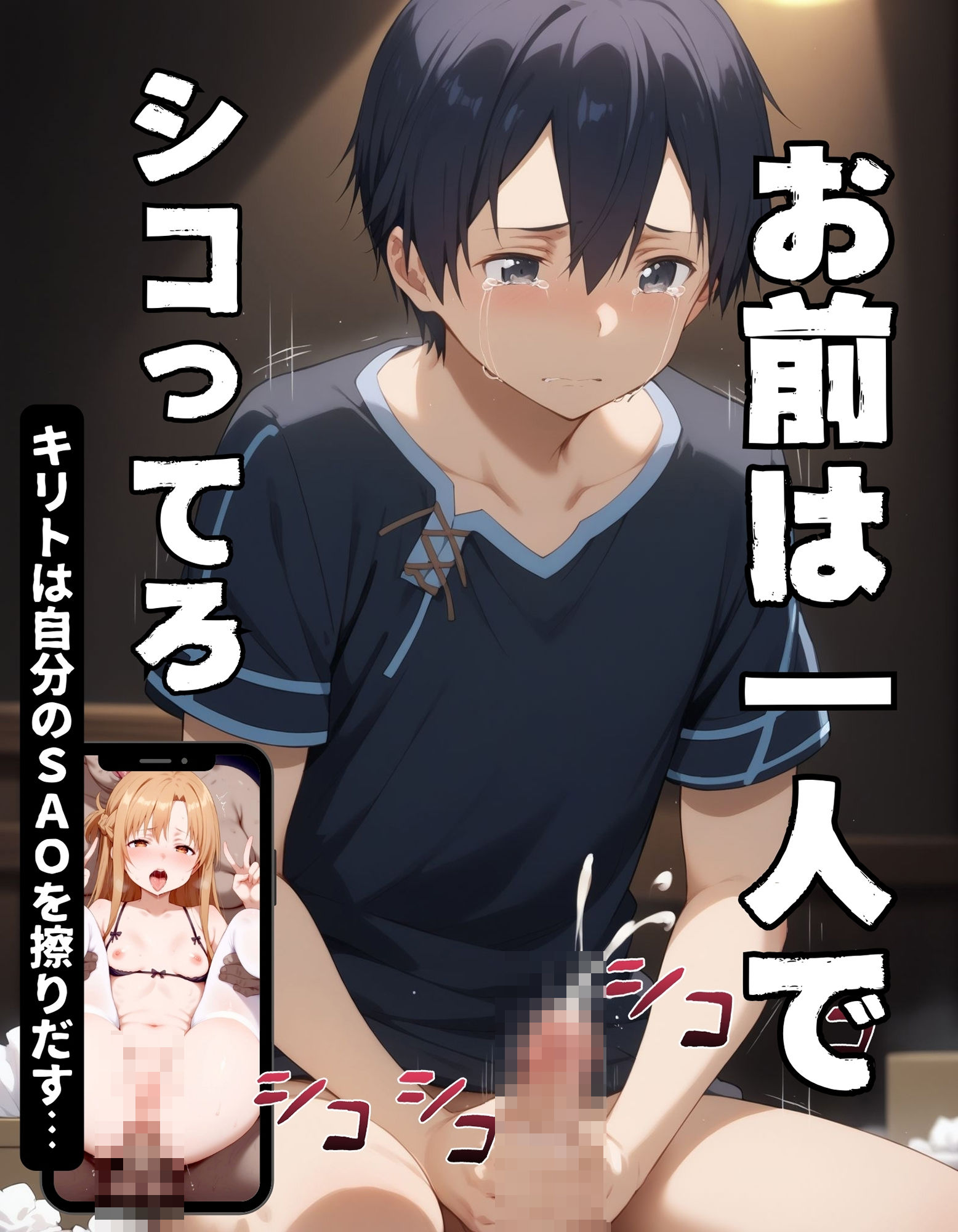 サンプル画像4:NTR画像送信！主人公をバグらせる ねとられ アスナ 【文字有り】(不倫は文化祭) [d_455007]