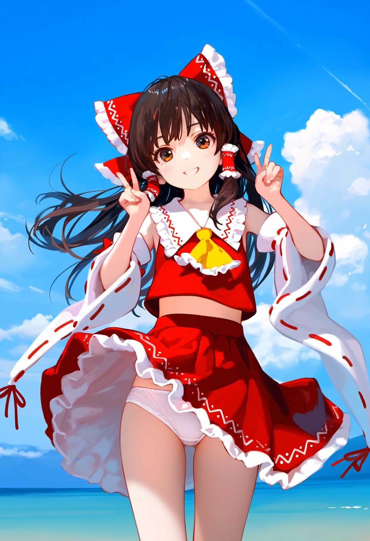 サンプル画像1:博麗霊夢 大量ぱんつ(ちゅりのおぱんつ研究所) [d_455019]