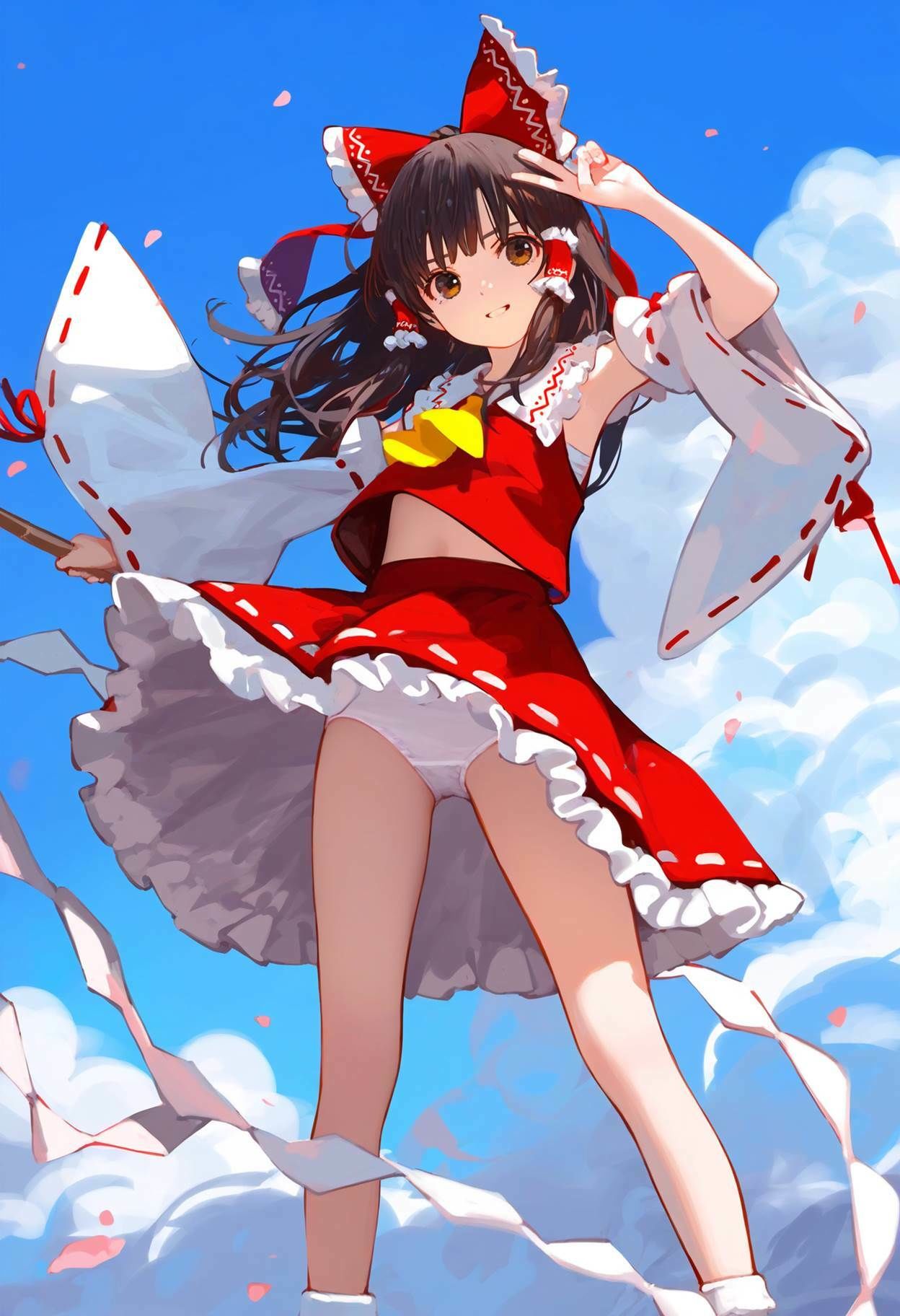 サンプル画像3:博麗霊夢 大量ぱんつ(ちゅりのおぱんつ研究所) [d_455019]