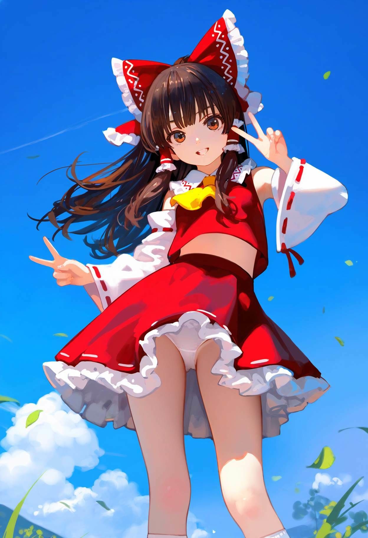 サンプル画像5:博麗霊夢 大量ぱんつ(ちゅりのおぱんつ研究所) [d_455019]