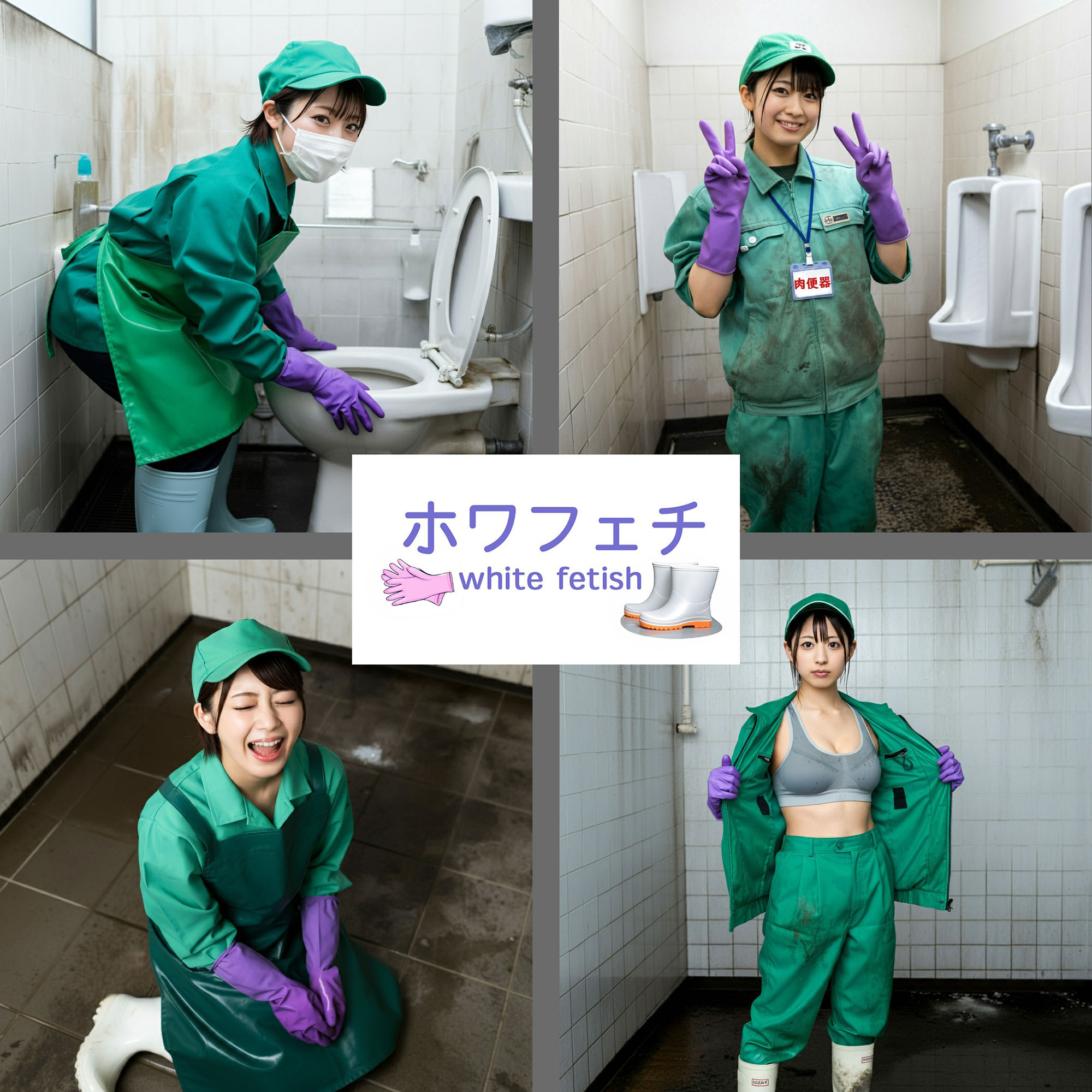 サンプル画像1:ゴム手袋の誘惑 〜彼女が清掃する理由〜(ホワフェチ) [d_455139]