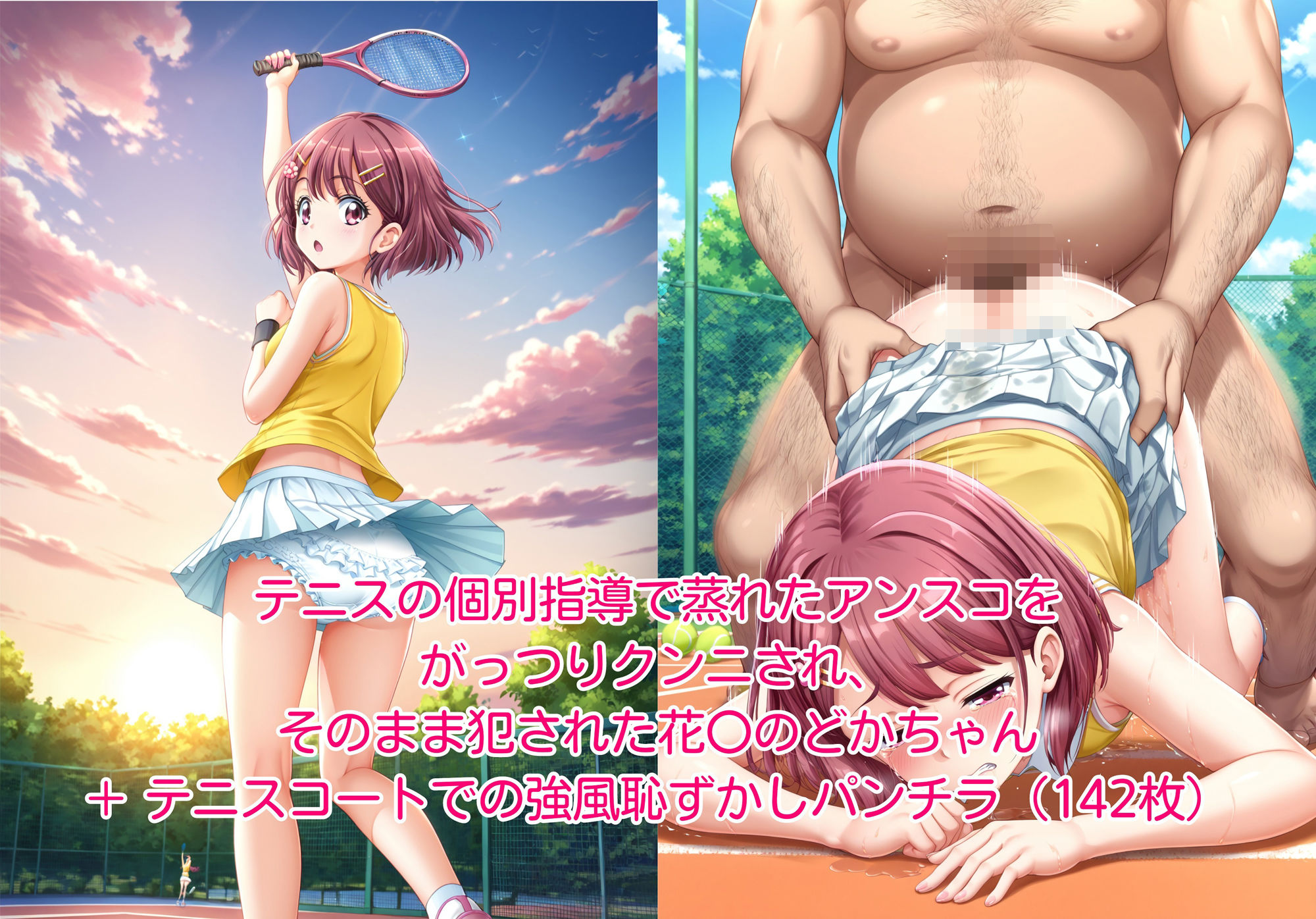 サンプル画像3:美少女達がエッチな辱めをうけて、ボロボロにされちゃう絵本(絵心あいのAI生成アトリエ) [d_455194]