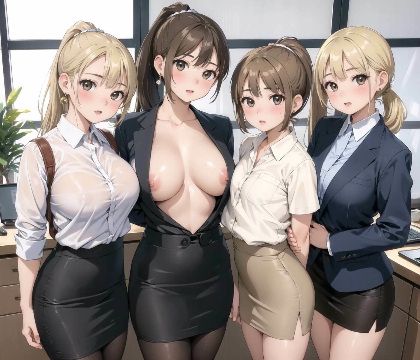 サンプル画像2:全部中に出して…？美人秘書課を催○支配！【美麗CG200枚収録】(アメジストの涙) [d_455389]