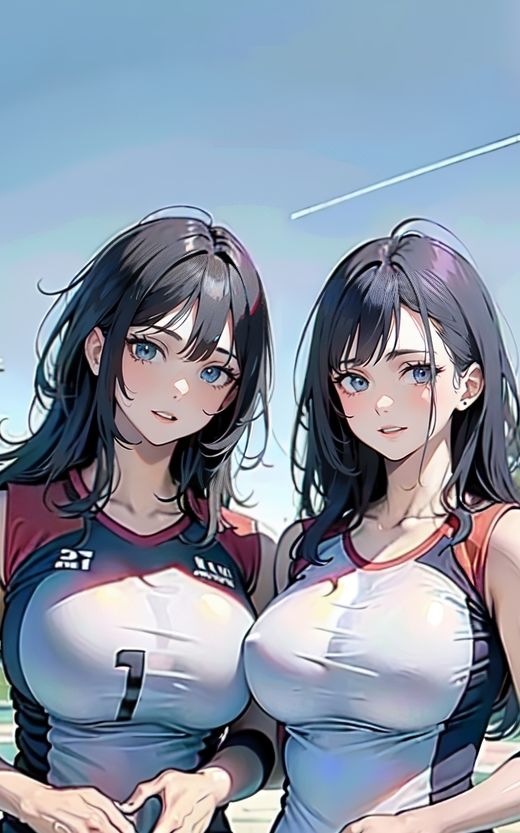 サンプル画像2:バレー合宿に来たママさんと宿舎を管理する俺がハーレムセックス？(江愛  真紀) [d_455423]